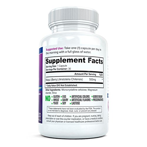 Pure Maqui Berry Extract Capsules | Pharmacist Recommended Formul...