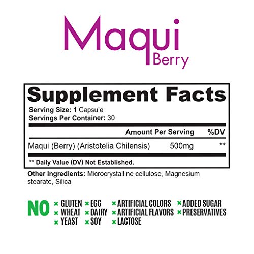Pure Maqui Berry Extract Capsules | Pharmacist Recommended Formul...
