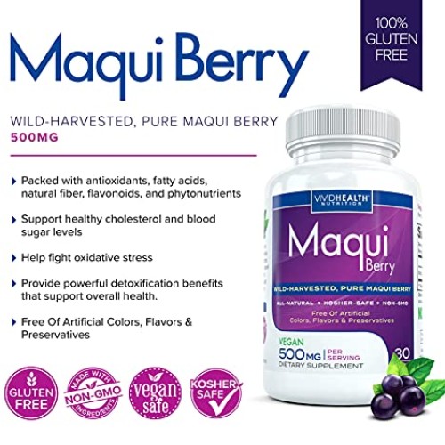 Pure Maqui Berry Extract Capsules | Pharmacist Recommended Formul...