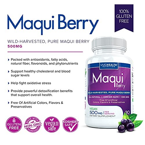 Pure Maqui Berry Extract Capsules | Pharmacist Recommended Formul...