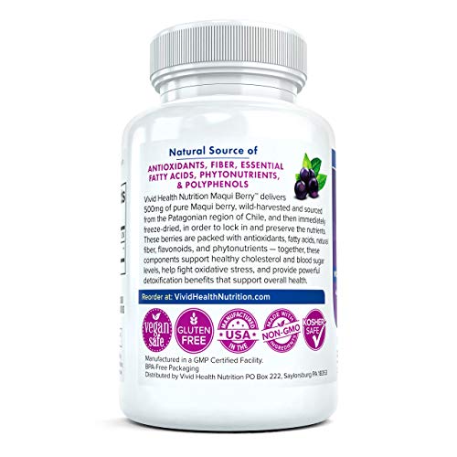 Pure Maqui Berry Extract Capsules | Pharmacist Recommended Formul...