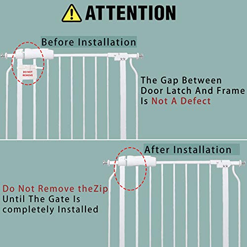 Vothco Extra Wide Baby Gate 67 Inch to 71.5 Inch Wide Pressure Ch...