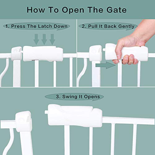Vothco Extra Wide Baby Gate 67 Inch to 71.5 Inch Wide Pressure Ch...