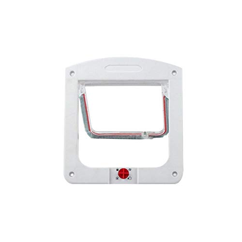 WAGA 4 Way Locking Large Cat Door for Interior Exterior Doors Wea...