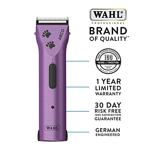 Wahl Professional Animal Arco Pet, Dog, Cat, and Horse Cordless C...