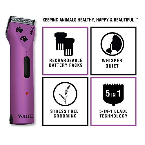 Wahl Professional Animal Arco Pet, Dog, Cat, and Horse Cordless C...