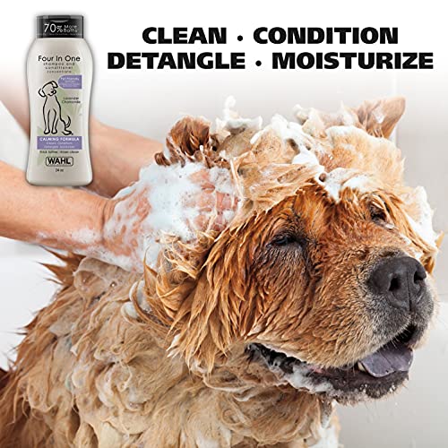 Wahl 4-in-1 Calming Pet Shampoo – Cleans, Conditions, Detangles, ...