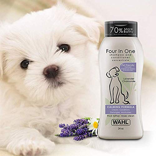 Wahl 4-in-1 Calming Pet Shampoo – Cleans, Conditions, Detangles, ...