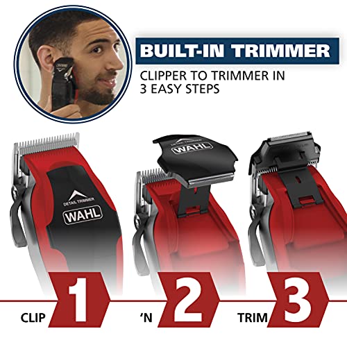 Wahl Clipper Clip n Trim 2-In-1 Haircutting Kit with Built-in Po...