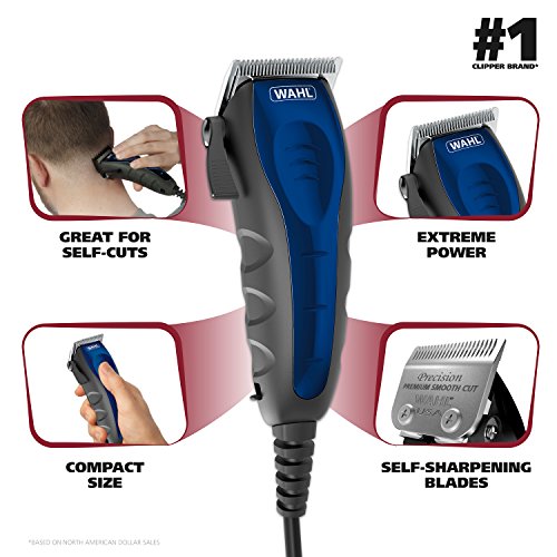 Wahl Clipper Self-Cut Compact Personal Haircutting Kit with Whisp...