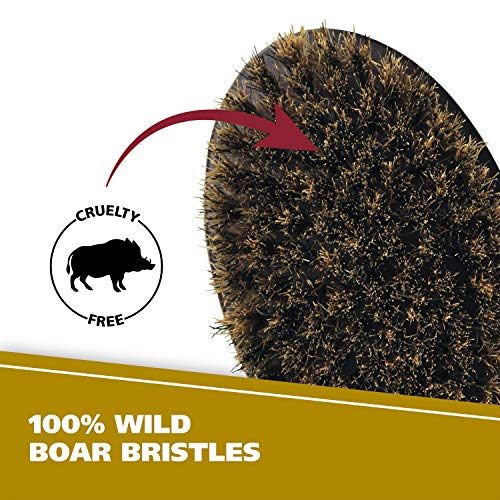 Wahl Large Beard Brush with 100% Boar Bristles with Firm Natural ...