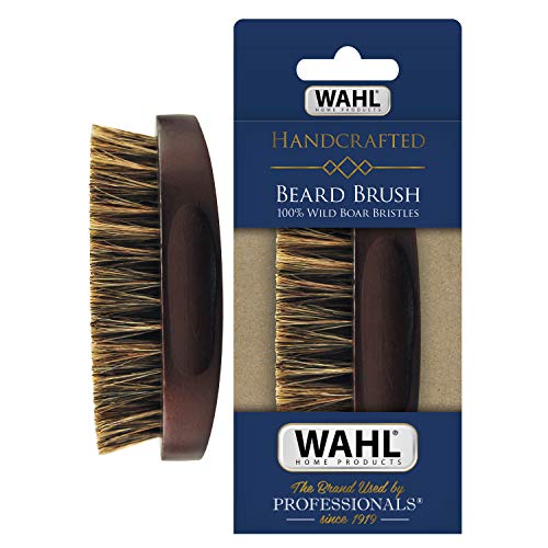 Wahl Large Beard Brush with 100% Boar Bristles with Firm Natural ...