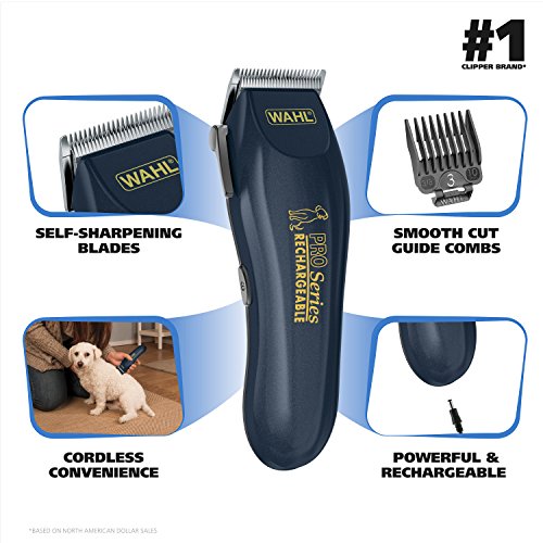 WAHL Lithium Ion Deluxe Pro Series Rechargeable Pet Clipper Groom...