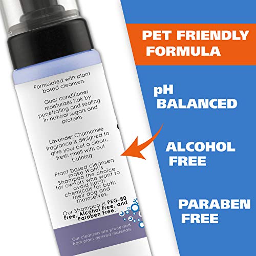 Wahl Pet Friendly Waterless No Rinse Shampoo for Animals – Lavend...