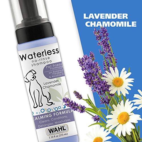 Wahl Pet Friendly Waterless No Rinse Shampoo for Animals – Lavend...