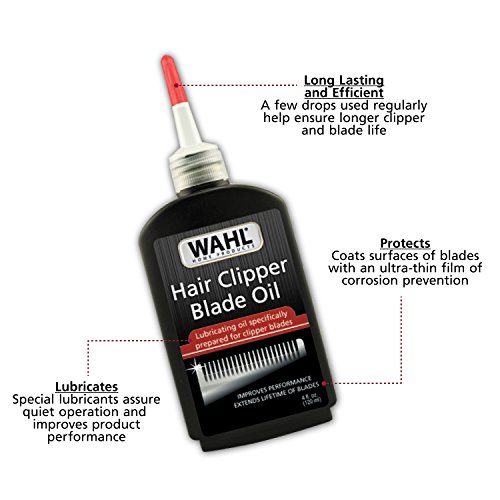 Wahl Premium Hair Clipper Blade Lubricating Oil for Clippers, Tri...