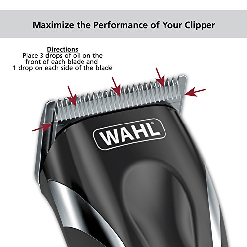Wahl Premium Hair Clipper Blade Lubricating Oil for Clippers, Tri...