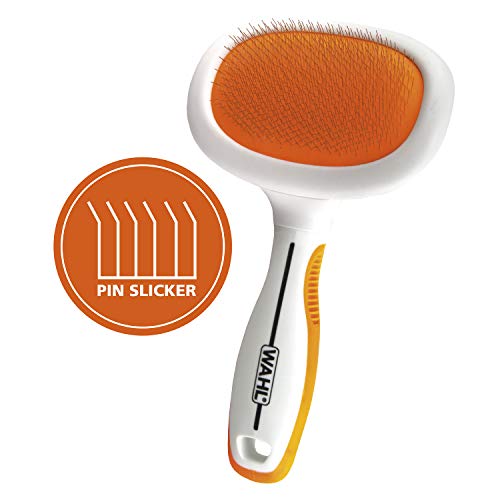 WAHL Premium Large Pet Slicker Brush with Ergronomic Rubber Grips...