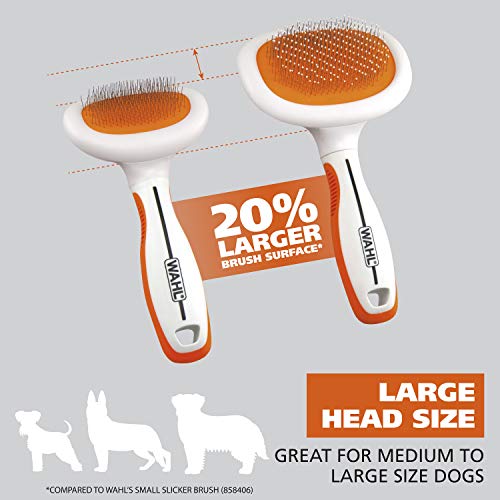 Wahl Premium Patented Dual Level Sensitive Skin Pet Slicker – Erg...