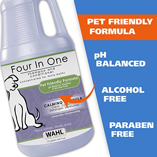 WAHL Professional Animal 4-in-1 Calming Pet Shampoo – Cleans, Con...
