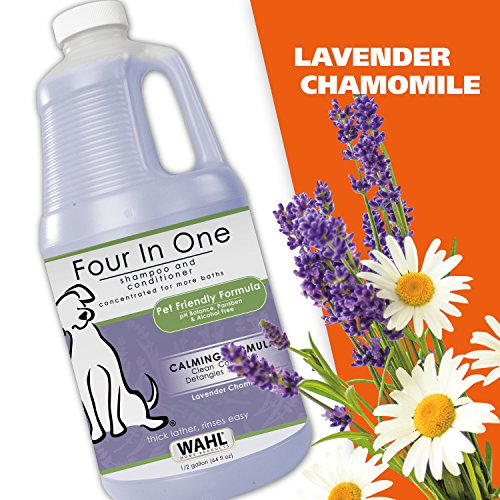 WAHL Professional Animal 4-in-1 Calming Pet Shampoo – Cleans, Con...