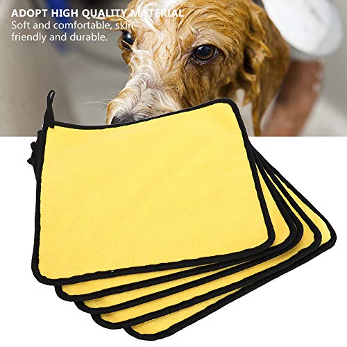 Wallfire 5PCS Dog Drying Towel, Quick Dry, Ultra-Absorbent Soft P...