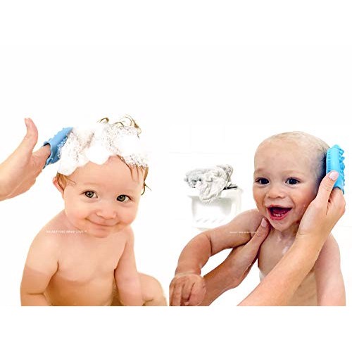 US Pediatricians Tested Baby Shampoo Brush Mitt | Baby Bath Spong...