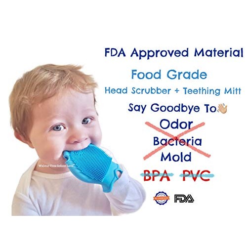 US Pediatricians Tested Baby Shampoo Brush Mitt | Baby Bath Spong...