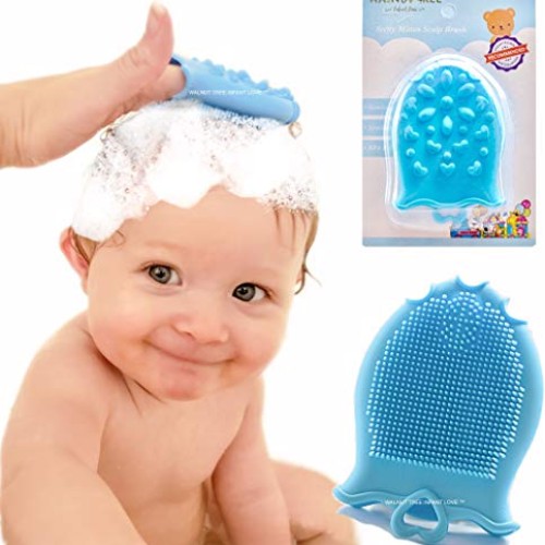 US Pediatricians Tested Baby Shampoo Brush Mitt | Baby Bath Spong...