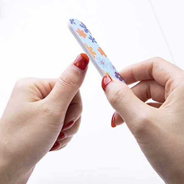 Disposable Nail Files Double Sided Emery Boards Manicure Pedicure...