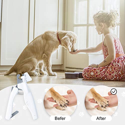 Walspir Dog Nail Clippers for Small Medium Large Dogs and Cats, D...