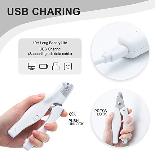 Walspir Dog Nail Clippers for Small Medium Large Dogs and Cats, D...