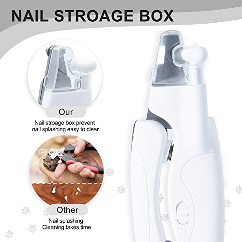 Walspir Dog Nail Clippers for Small Medium Large Dogs and Cats, D...
