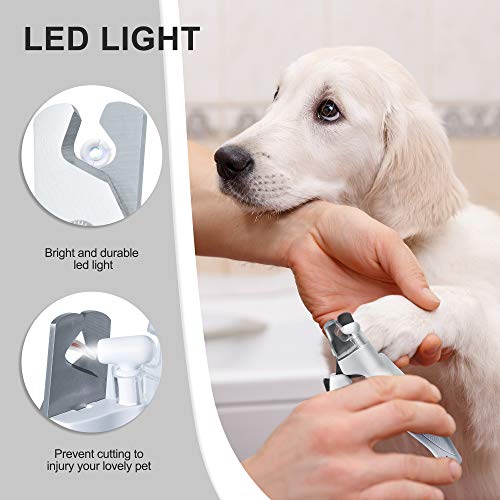 Walspir Dog Nail Clippers for Small Medium Large Dogs and Cats, D...