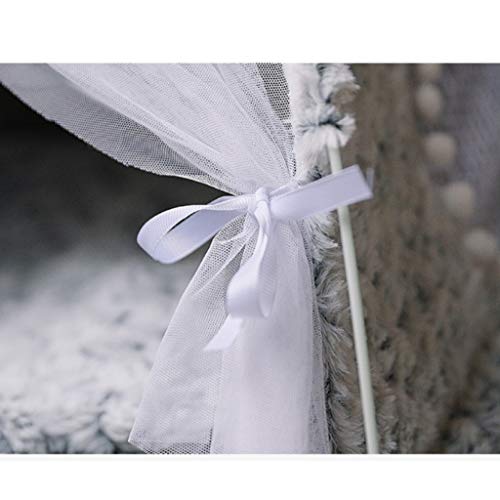 WANK Pet Teepee House for Puppy Kitten Portable Small Dog Tents K...