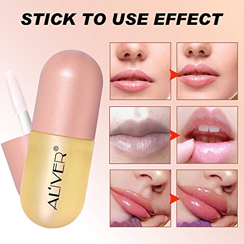 Lip Plumper 2 Pack, Natural Lip Enhancer, Lip Maximizer Lip Gloss...