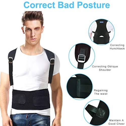 Back Brace Posture Corrector for Men - Medical Posture Brace for ...