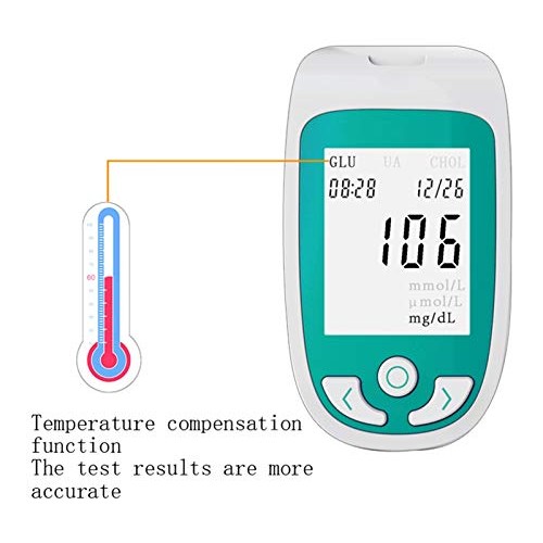 WCCCY 3 in 1 Cholesterol Tester, Blood Multi-Function Tester Mete...