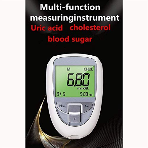 WCCCY 3 in 1 Cholesterol Tester, Uric Acid Test Strips Cholestero...