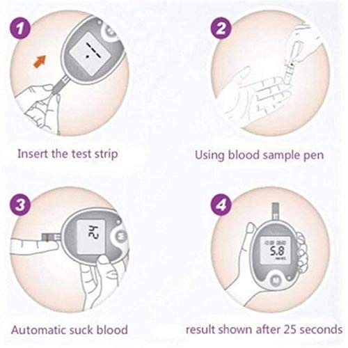 WCCCY 3 in 1 Cholesterol Tester, Uric Acid Test Strips Cholestero...