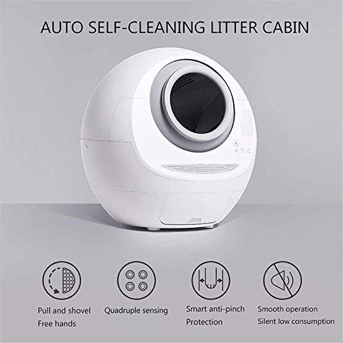 WDSZXH Cat Litter Robot Self Cleaning Toilet, Super Self-Cleaning...
