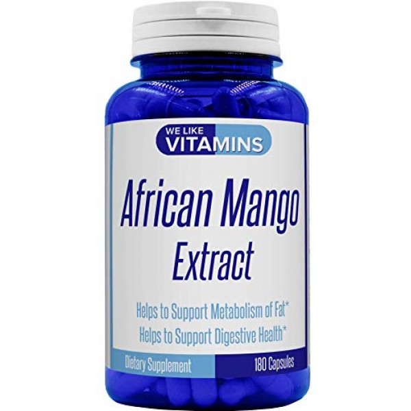African Mango Extract 500mg - 5000mg Equivalent 10:1 Extract 180 ...