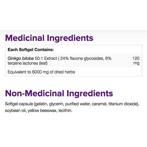 Webber Naturals Ginkgo Biloba Extra Strength 120mg 300softgel