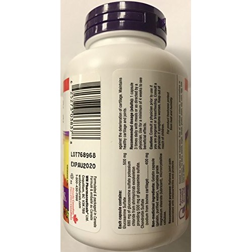 Webber Naturals Bouns Size Glucosamine & Chondroitin, Double Stre...