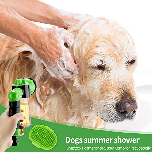 Weewooday 2 Pieces Pet Bathing Tool Set Include Livestock Foamer ...