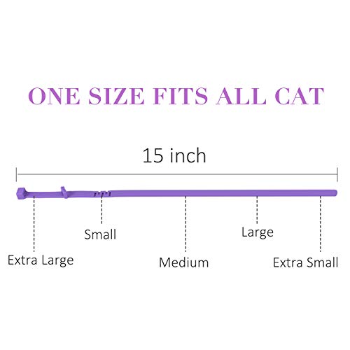 Weewooday 3 Pieces Cat Adjustable Calming Collar, Reduce Anxiety ...