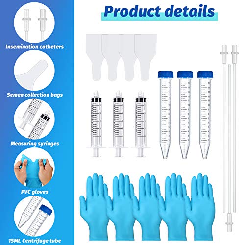 Weewooday 60 Pieces AI Artificial Insemination Dog Breeding Kit A...