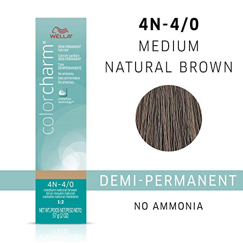 WELLA Color Charm Medium Natural Brown Demi Permanent Hair Color,...