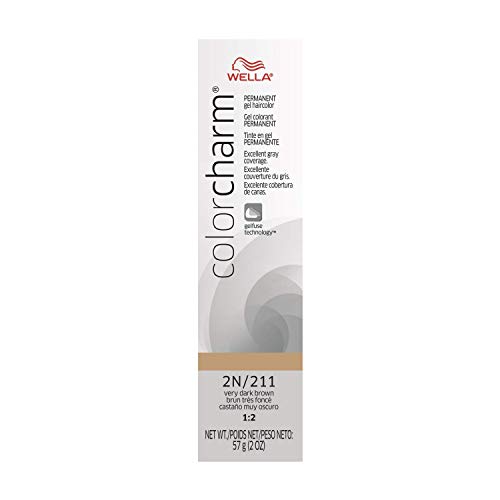 WELLA Color Charm Permanent Gel Hair Color, 2N/211, 2 oz