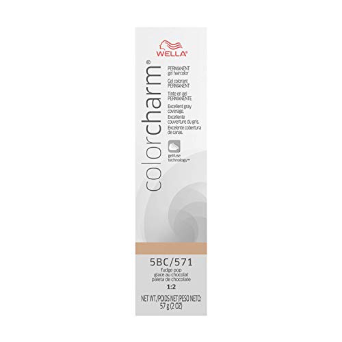 WELLA Color Charm Permanent Gel Hair Color, 5BC Fudge Pop